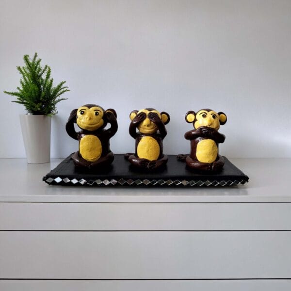 Gandhi Monkey Trio Decor Showpiece