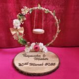 Personalized Mango Wood Engagement Ring Plate