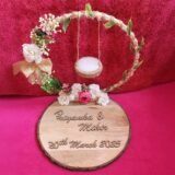 Personalized Mango Wood Engagement Ring Plate