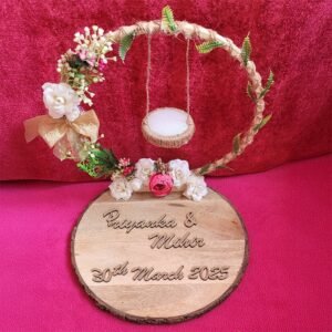 Personalized Mango Wood Engagement Ring Plate